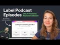 How to index podcasts with keywords like on hubermans website