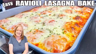 RAVIOLI LASAGNA BAKE ITALIAN FLAVORS GROUND BEEF RECIPE