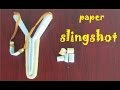 How to make a Paper Slingshot very simple and strong  - Toy Weapon