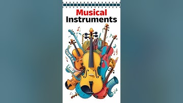 Musical Instruments | Types of Music Instruments | Vocabulary for kids #flashcards #educationalvideo