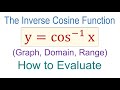 Understanding the Inverse Cosine Function