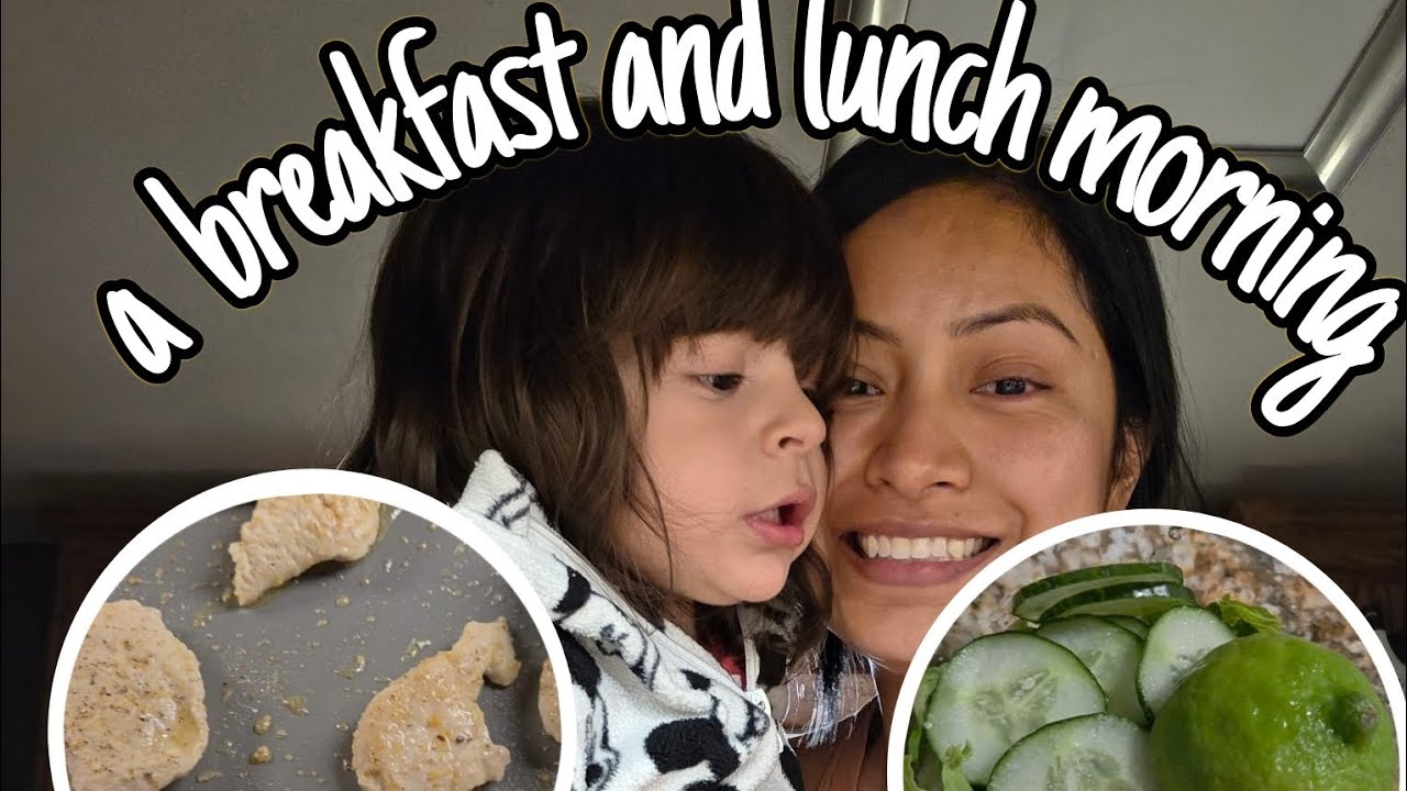 A breakfast and lunch morning 