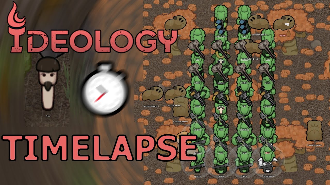 RimWorld Timelapse: Gloom - 10 Rimyear Colony - Treehugging Drug Addicts