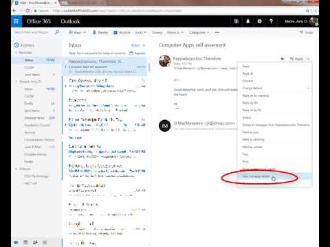 Selecting Email Message Details (email headers)