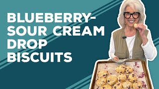 Love & Best Dishes: Blueberry-Sour Cream Drop Biscuits Recipe