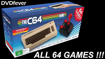 All 64 games from The C64 Mini in 64 Minutes - gameplay footage - DVDfeverGames