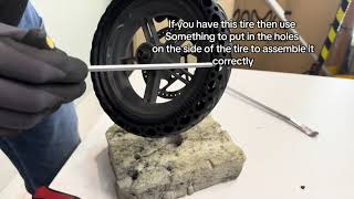 E2S V2 LR / Pro - Mounting puncture free tires front
