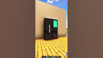 Minecraft: Modern Working Fridge! #shorts