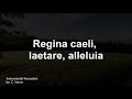Regina caeli latin instrumental