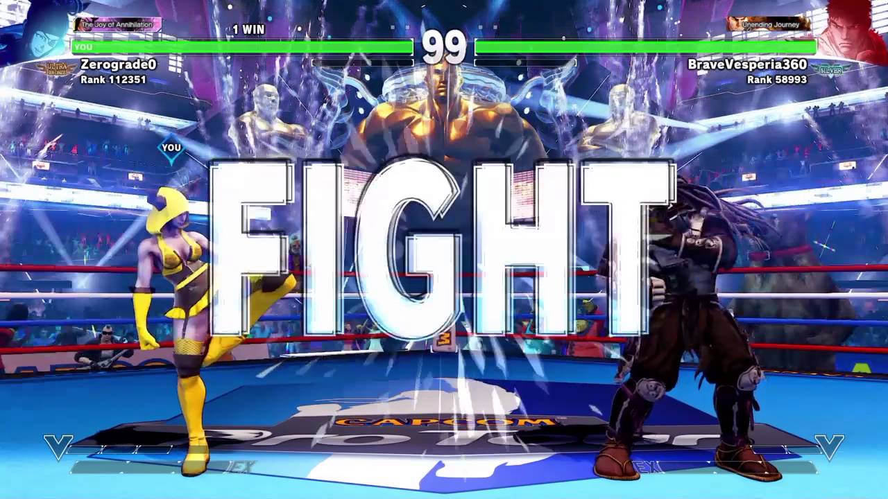 Street fighter 5 Halloween costume show down Ryu vs Juri YouTube