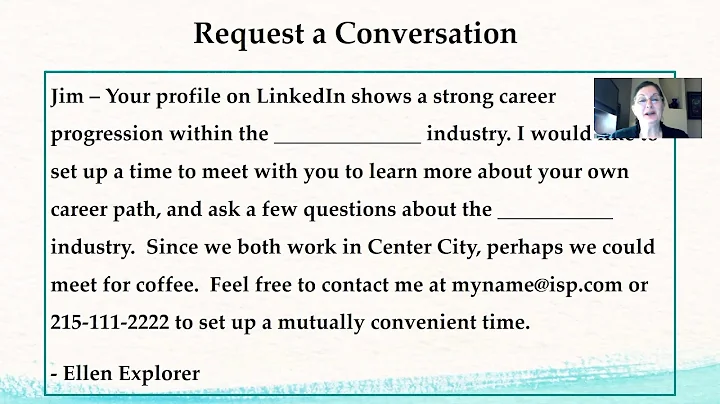 How to request a conversation with someone you fou...