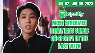 [TOP 30] MOST STREAMED STRAY KIDS SONGS ON SPOTIFY IN THE LAST WEEK | JULY 02 – JULY 09 2023