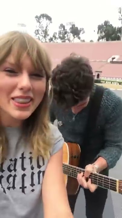 Shawn Mendes and Taylor Swift sing 'There's Nothing Holdin' Me Back'