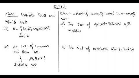 TPS Class 6 Math Ex 1 3 (finite and infinite sets)
