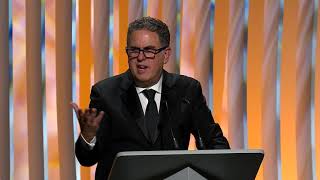 David A. Goodman wins the 2023 WGA Award for TV & New Media Motion Pictures for Honor Society