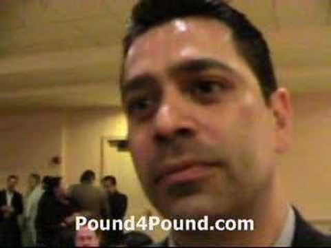 Sergio Diaz Interview At Cotto vs. Margarito Conference