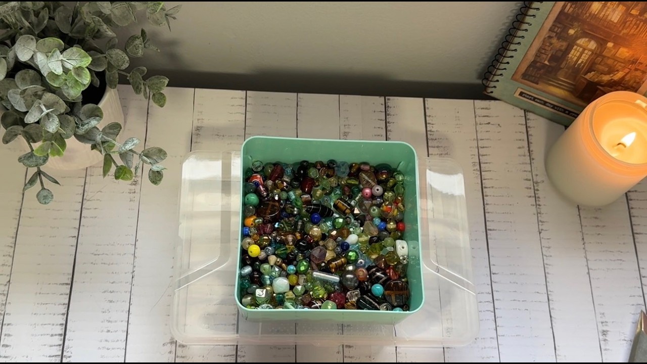 ASMR Crafting | Bead Organization Sounds | No Talking