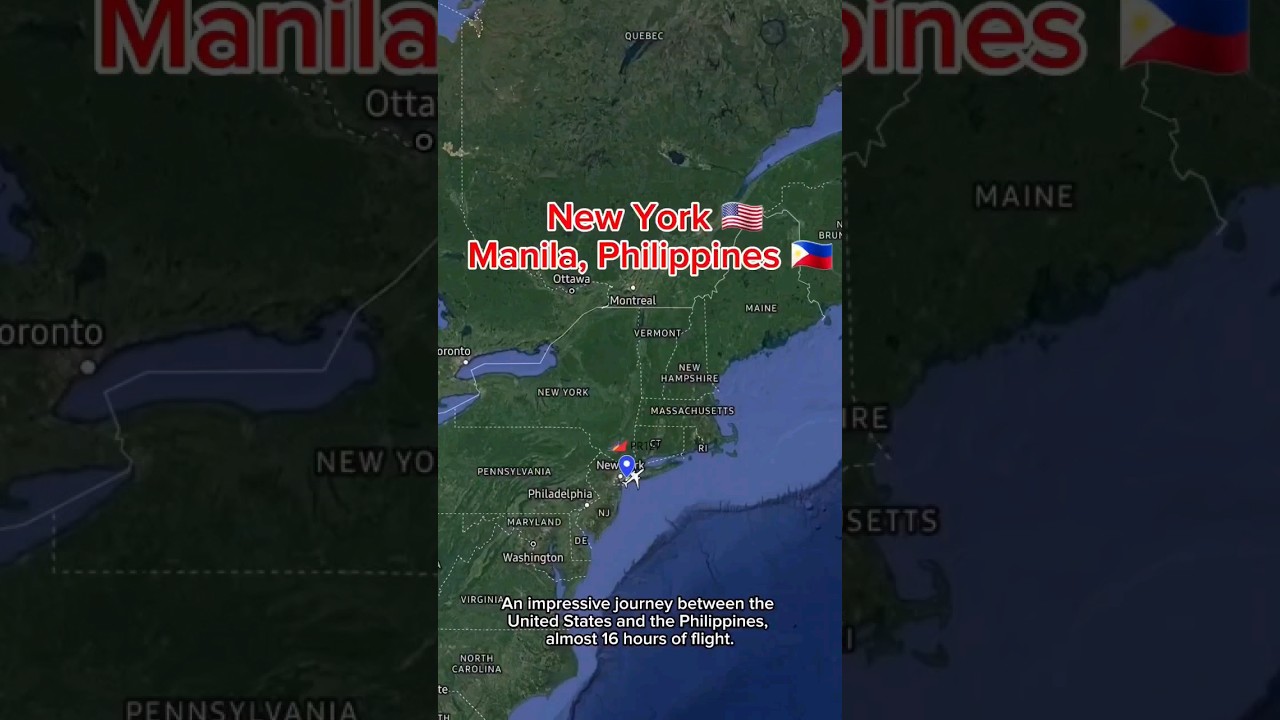 New York Philippines. The impressive direct route between New York