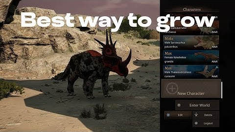 Best quest area for growth and adult Gondwa official servers Path of titans 