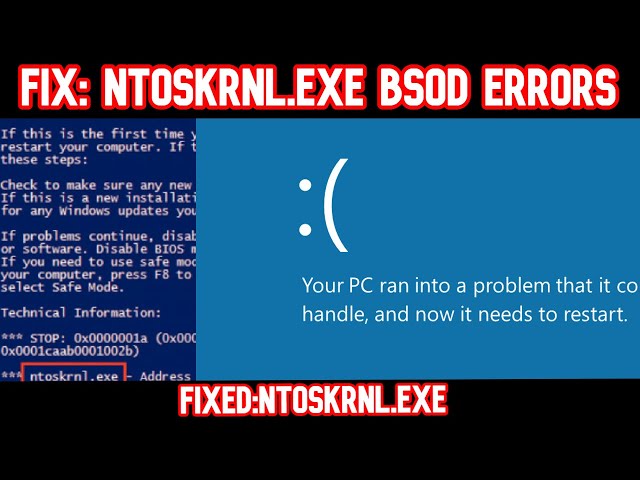 SOLVED]ntoskrnl.exe BSOD Blue Screen error - Driver Easy