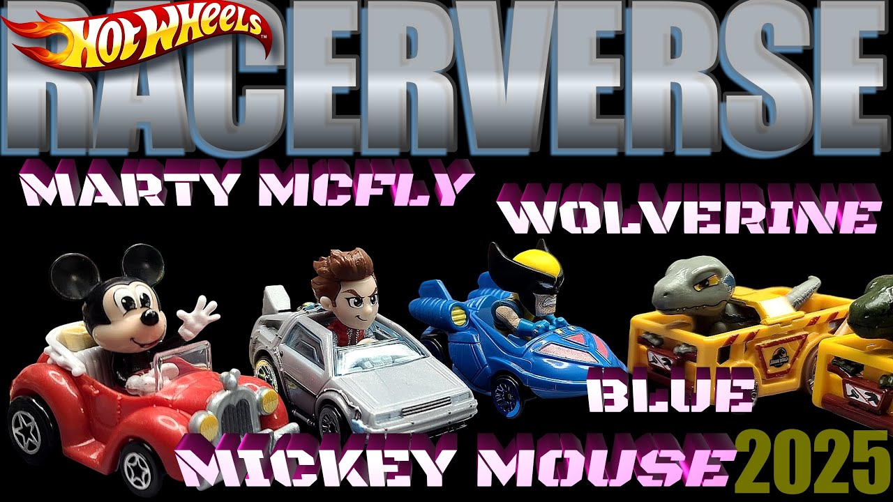 Hot Wheels Racerverse Wolverine Marty Mcfly Mickey Mouse Blue new 2025 ...