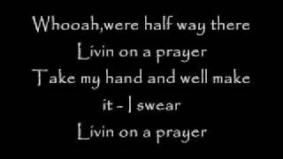 Living On A Prayer Bon Jovi lyrics