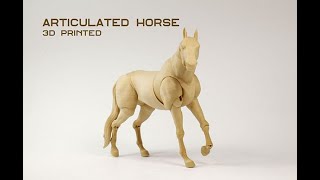 Jointed horse - 3D Printed