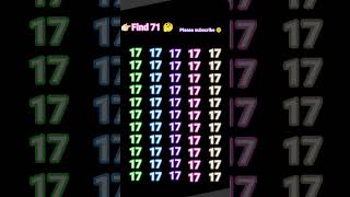 Find - 71.....