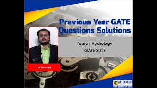 GATE 2017 Hydrology Solutions by GATEFORUM I Civil Engineering