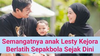 Semangatnya Anak Lesty Kejora Berlatih Sepakbola Sejak Dini