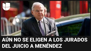 Juicio a Bob Menéndez: se dificulta la elección de los miembros del jurado by Univision Noticias 1,235 views 5 hours ago 2 minutes, 30 seconds