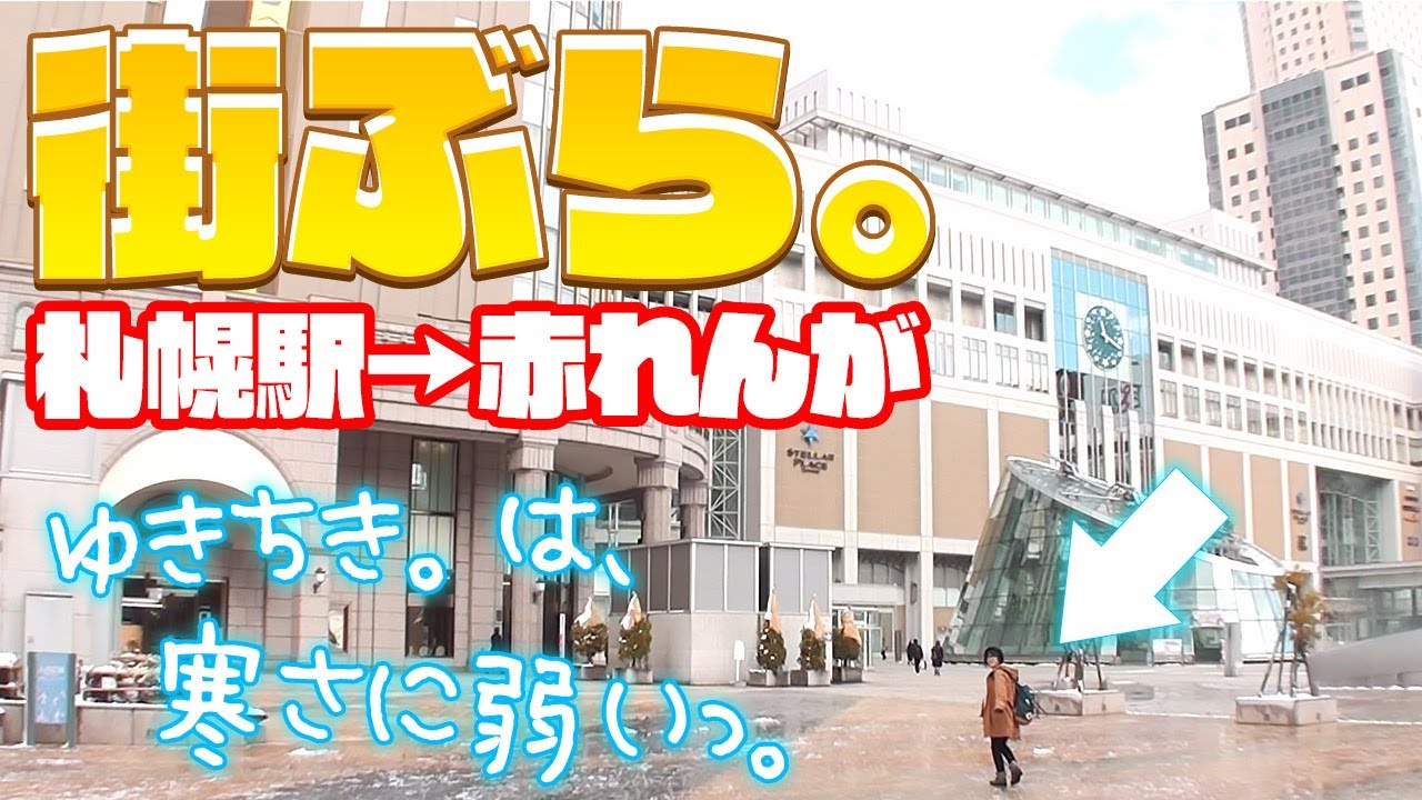 ゆきちき 冬の札幌観光動画 札幌駅 赤レンガ ポケモンセンター札幌 ビッグツリーも 笑 Youtube