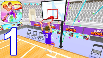 Hoop World - Gameplay Walkthrough Part 1 All Levels 1-20 (Android,iOS)