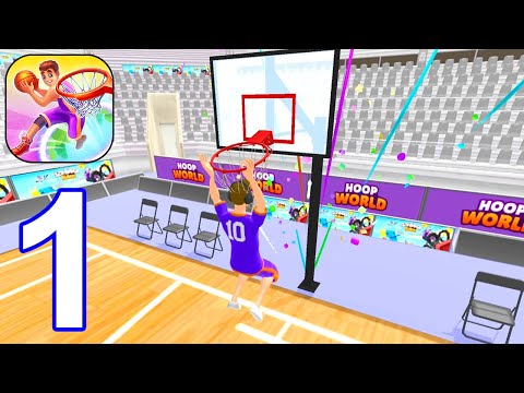 Hoop World - Gameplay Walkthrough Part 1 All Levels 1-20 (Android,iOS)