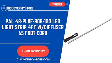 PAL 42-PLOF-RGB-120 LED Light Strip 4 feet with Diffuser 65 feet Cord