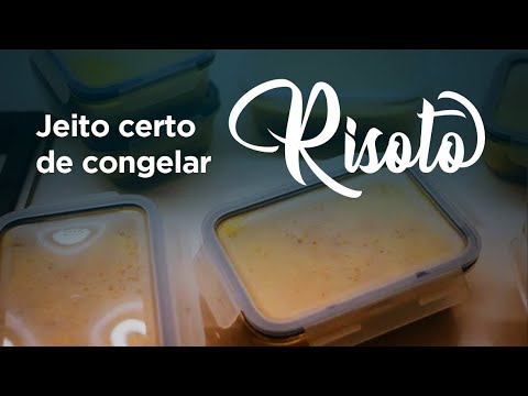 Vídeo: Você pode congelar um risoto?