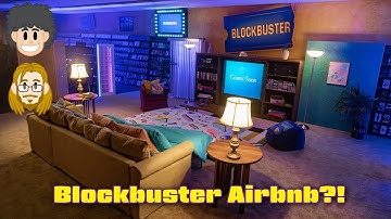 Blockbuster Video Store Overnight Airbnb?!
