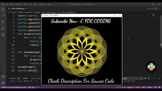 Celebrity Amazing Pattern Using Python Turtle | C FOR CODING Net Worth