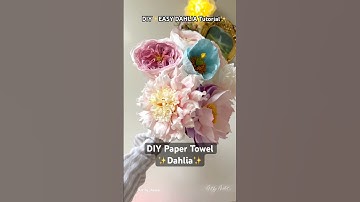 DIY Easy Dahlia Tutorial | How to make a paper Dahlia