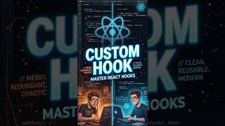 Custom Hooks Explained in hindi 🤯 Stop Repeating Code in React 🔥| #reactjs #shorts #viral #trending