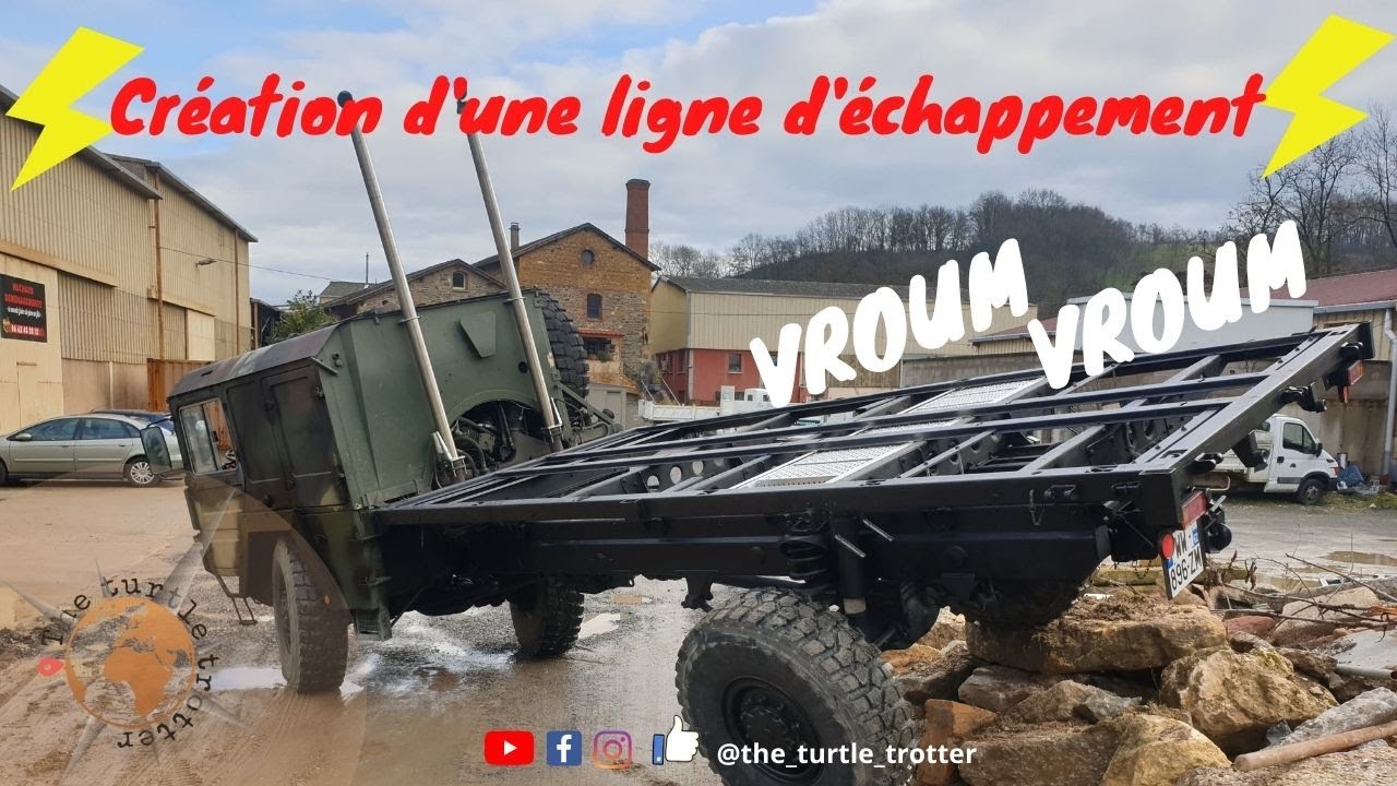 S1e5 Création d'une ligne d'échappement et fabrication d'un escalier escamotable