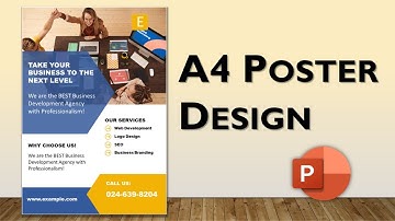 How to Design A4 Poster in PowerPoint | Poster Template Design