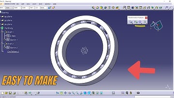 How to make a bearing in CATIA