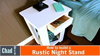 I show how to build a simple night stand with a hidden drawer. I made the night stand look like it has no drawers, but there is a secret 