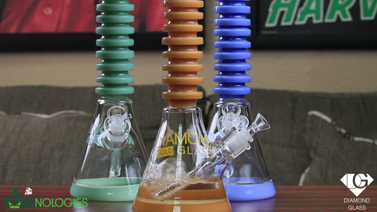 DIAMOND GLASS® GUM-GUM 16" BEAKER BONG