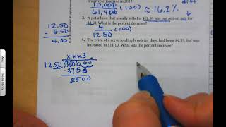 7 12 1 and 12 2 Percent Increase decrease notes