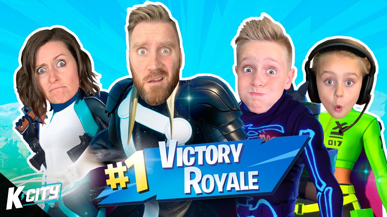 Download UNBELIEVABLE! Family Plays FORTNITE for the 1st Time Together // K-CITY GAMING
