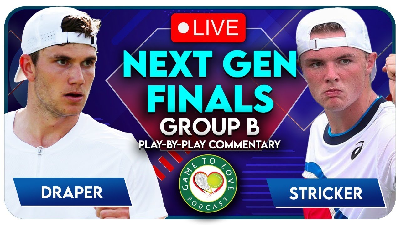 DRAPER vs STRICKER Next Gen Finals 2022 LIVE Tennis Play-By-Play Stream 