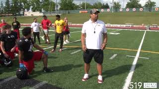 Mark Surya Welcomes Players To The Gryphon Football Mega Camp
