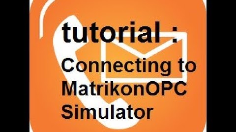 SUP! Tutorial : Connecting to MatrikonOPC Simulator